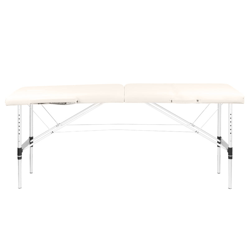 Table pliante Mobile Confort Alu 2P Crème
