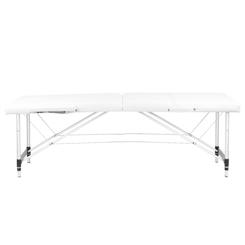 Table pliante Mobile Confort Alu 2P Blanc