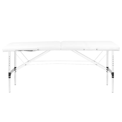 Table pliante Mobile Confort Alu 2P Blanc