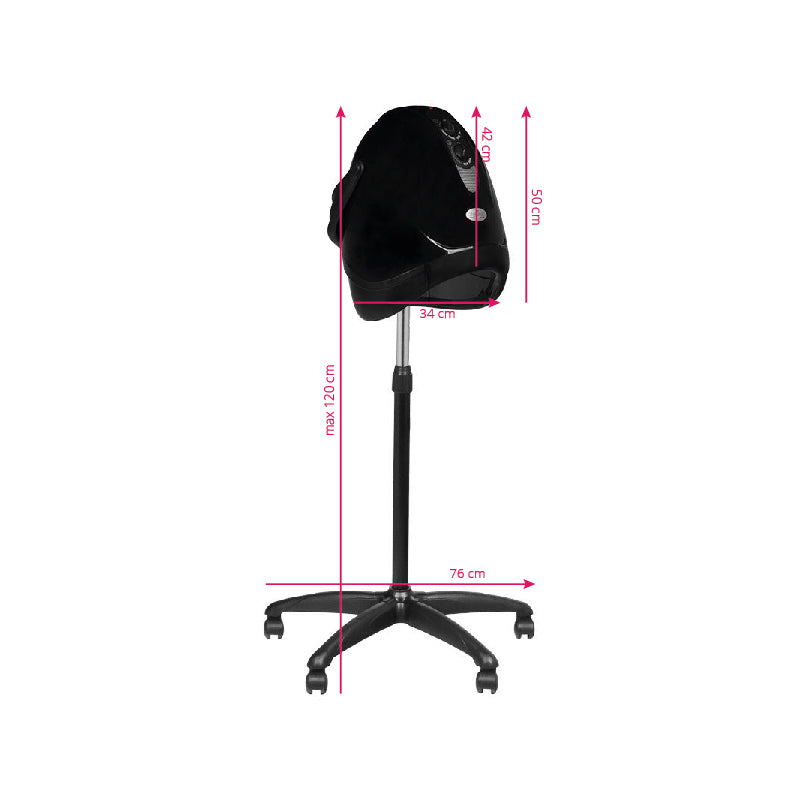 Gabbiano casque séchoir sur pied Hood LX-201S noir