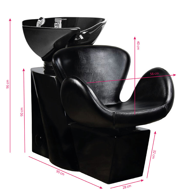 Bac à shampoing Horizon Noir / Vasque noire