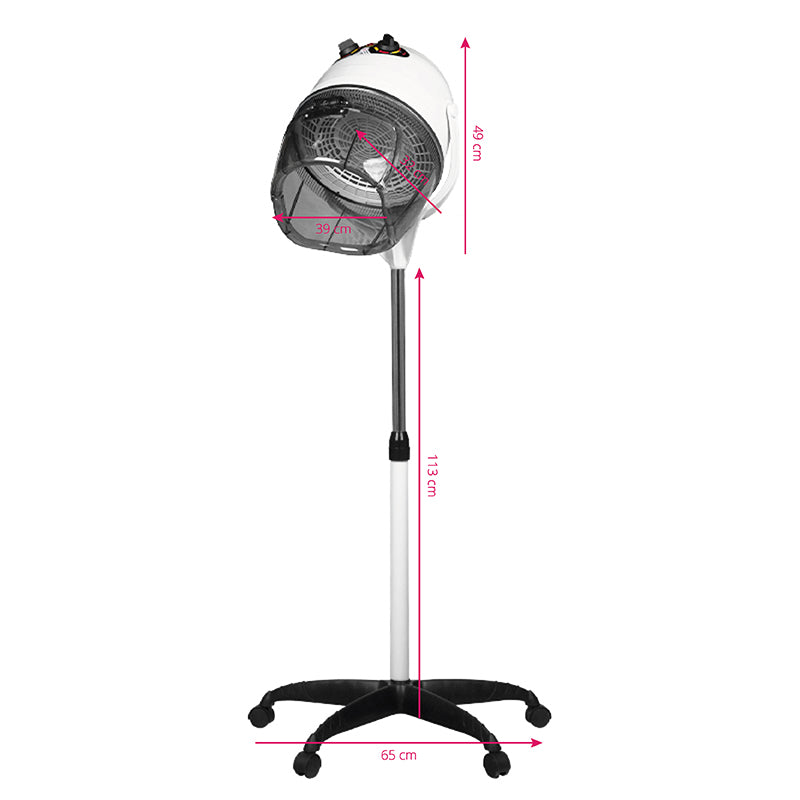 Gabbiano casque séchoir sur pied 1600 blanc