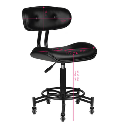 Tabouret cosmétique Classic Noir