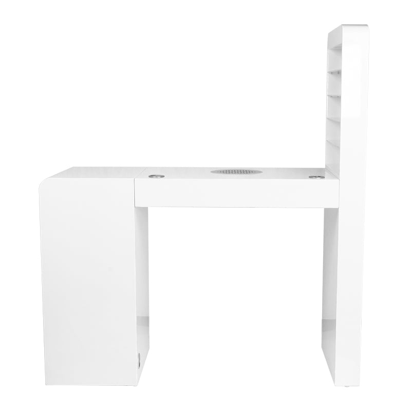 Table de manucure Pro Clean Blanc – Aspirateur Gauche