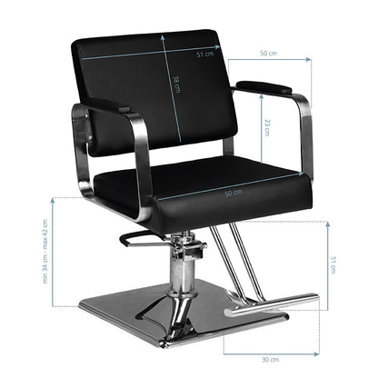 Fauteuil coiffeur Prime Noir