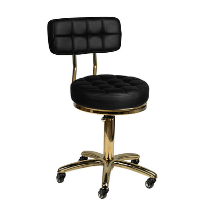 Tabouret cosmétique Gold Edition Noir