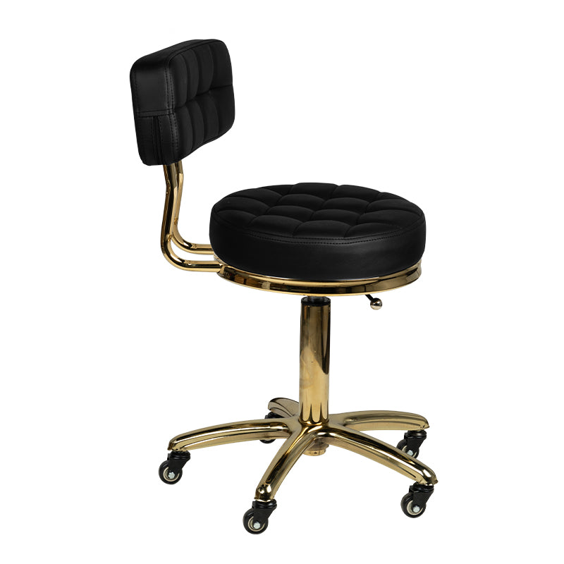 Tabouret cosmétique Gold Edition Noir