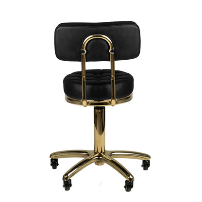 Tabouret cosmétique Gold Edition Noir