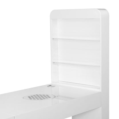 Table de manucure Pro Clean Blanc – Aspirateur Droit