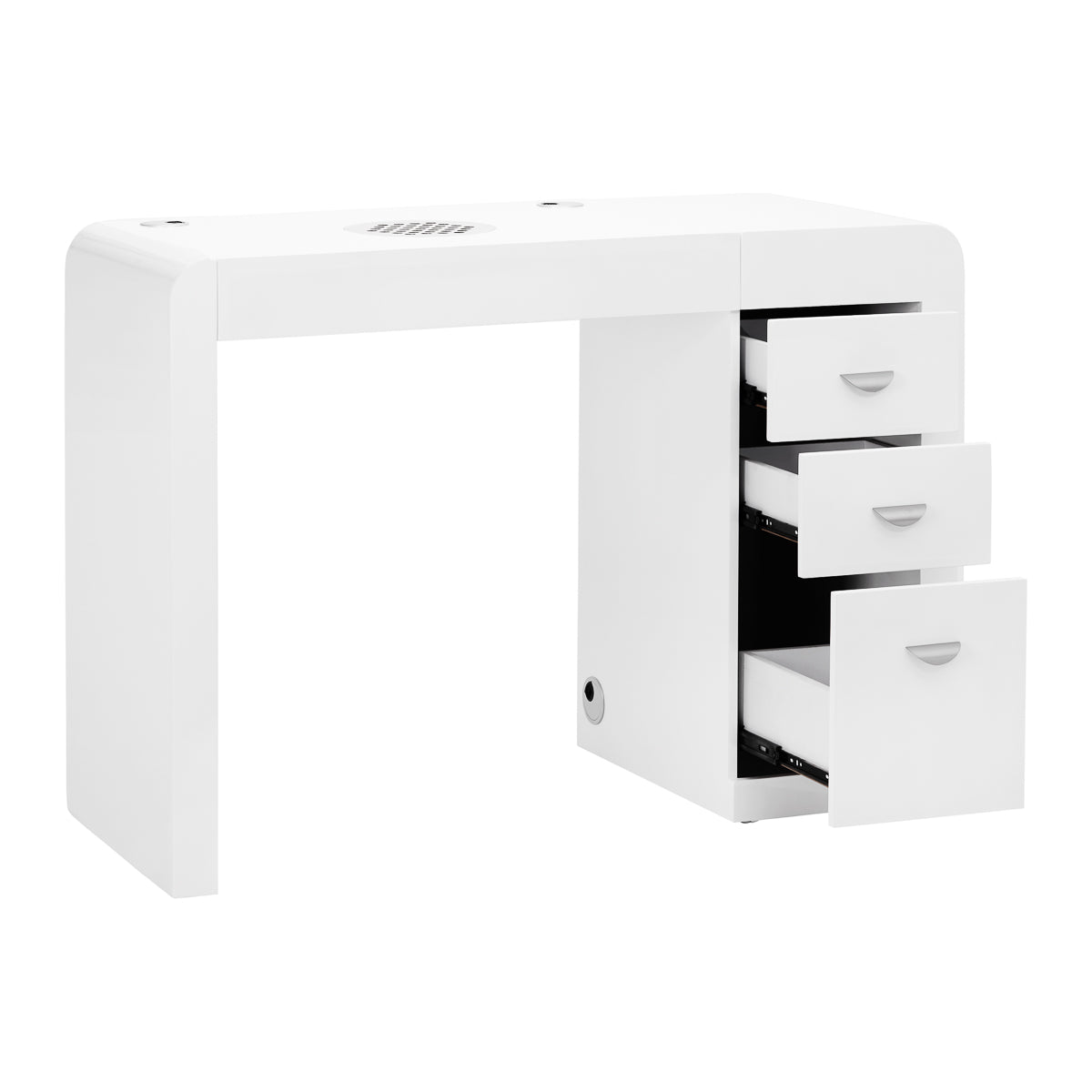 Table de manucure Pro Clean Plus Blanc – Aspirateur Gauche