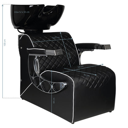 Bac barbier Compact Pro Noir