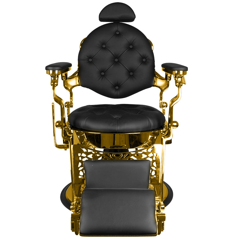 Fauteuil barbier Gold Noir