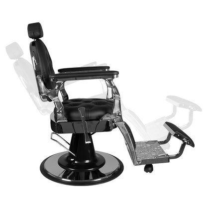 Fauteuil barbier Silver Noir