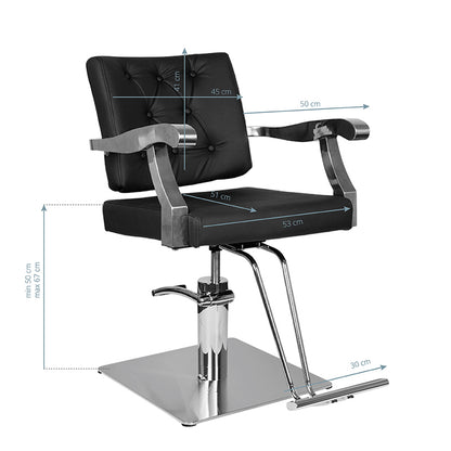 Fauteuil coiffeur Metropole Pro Noir