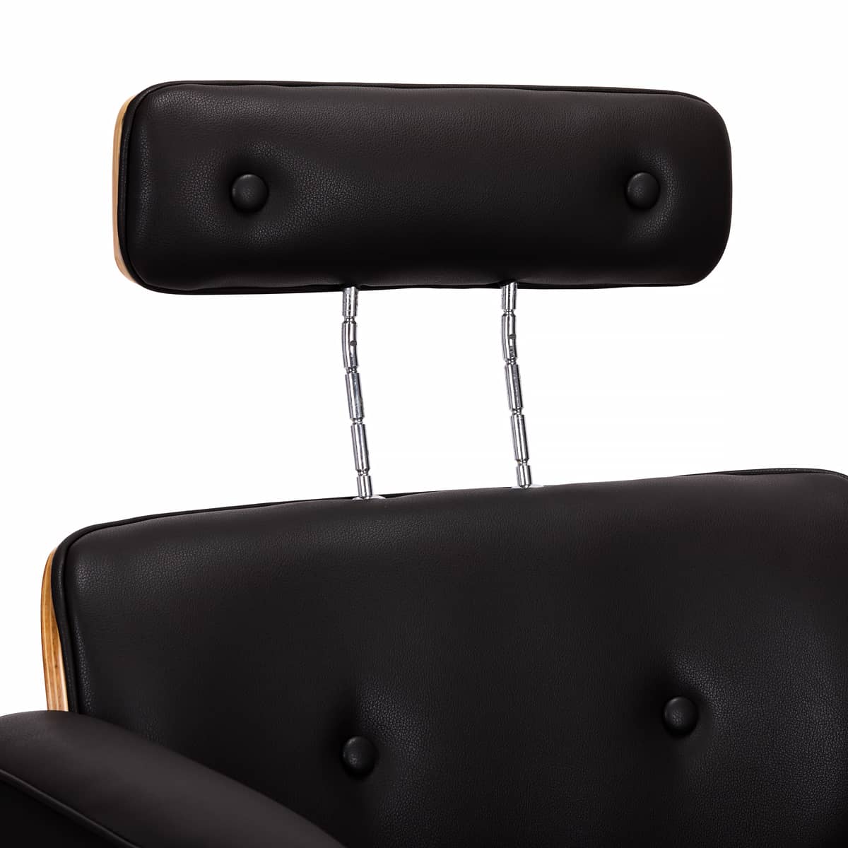 Fauteuil coiffeur Luna Noir (appuie-tête réglable)