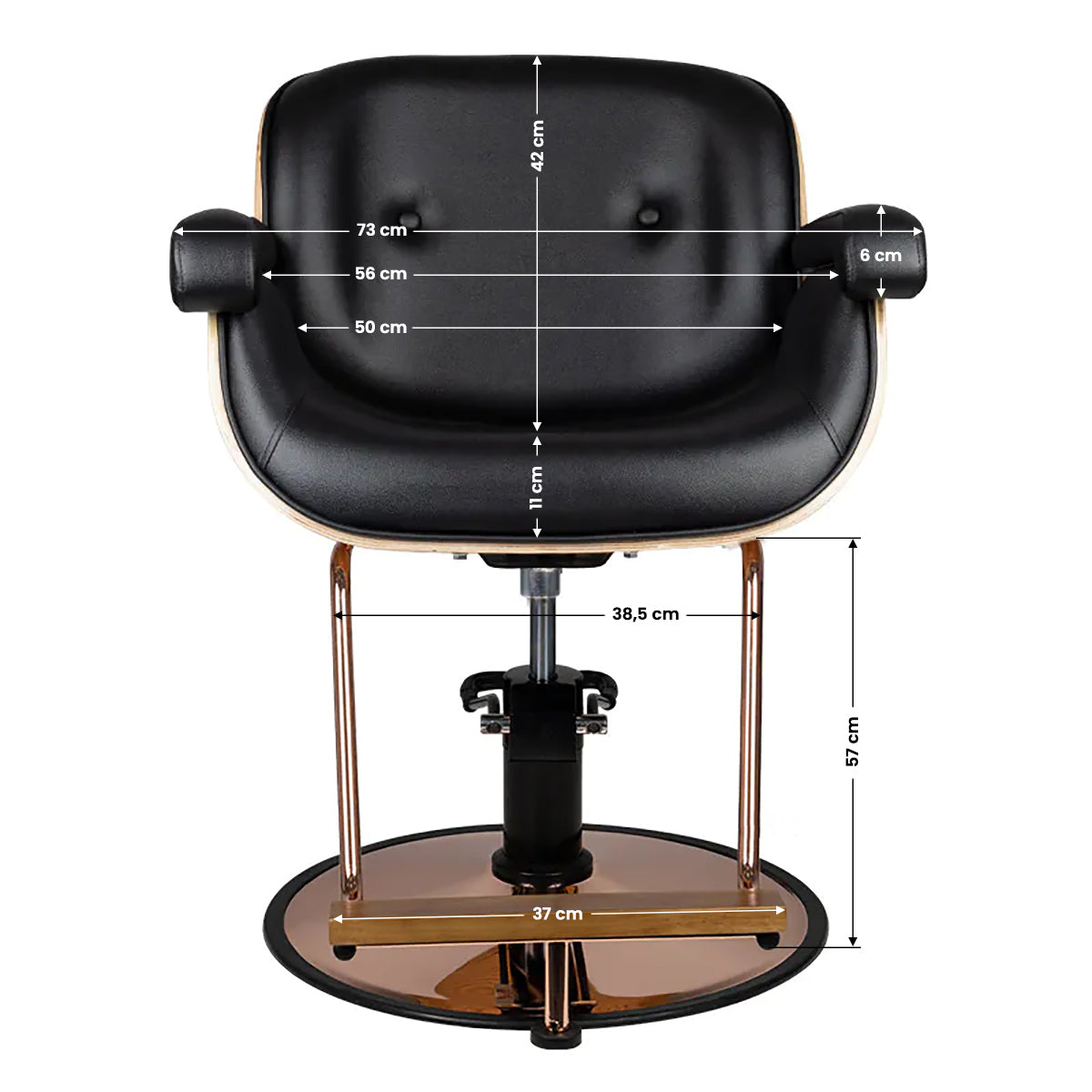 Fauteuil coiffeur Vela Noir