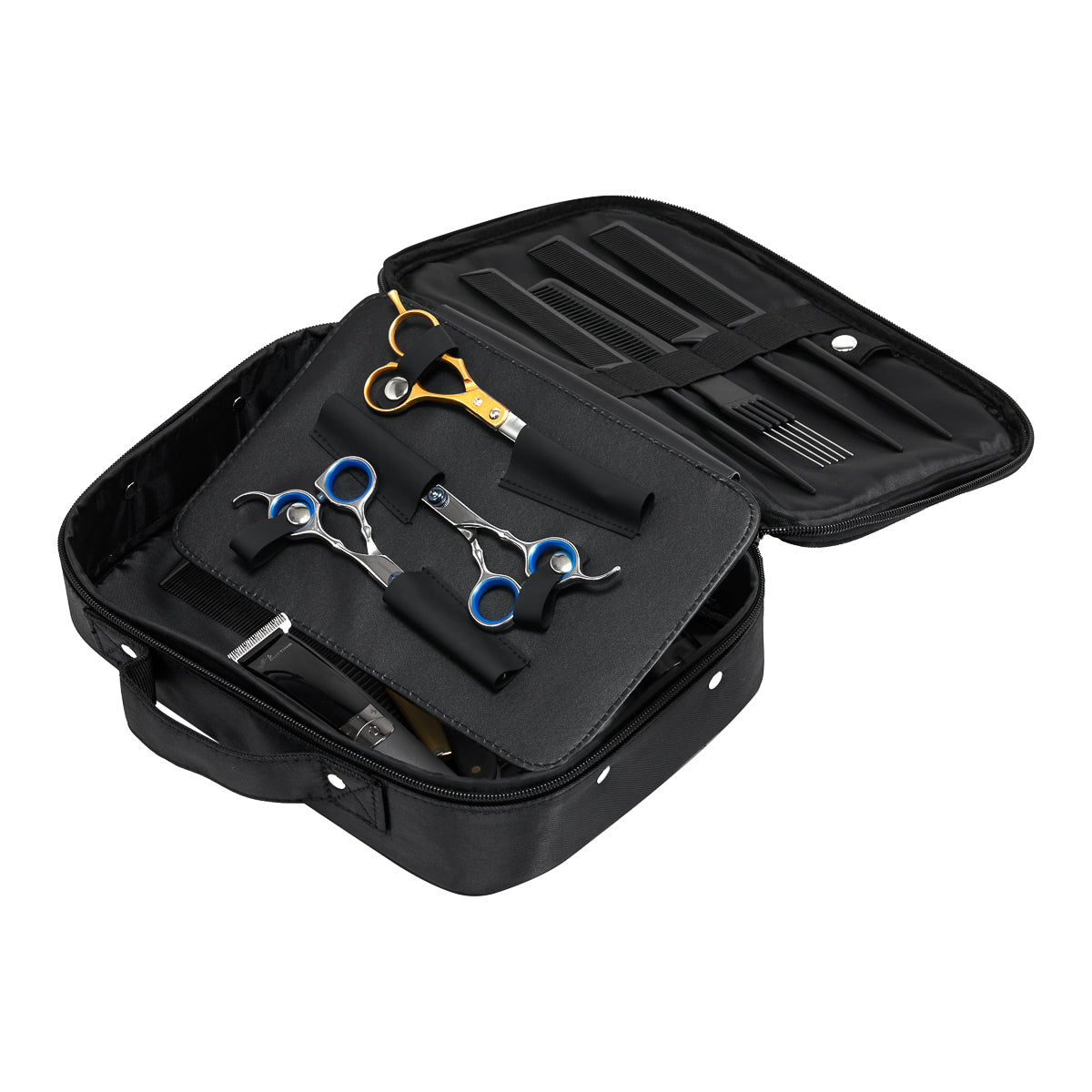 Coffret barbier noir (tissu)