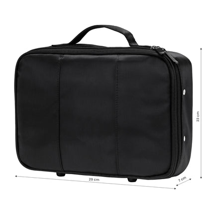 Coffret barbier noir (tissu)