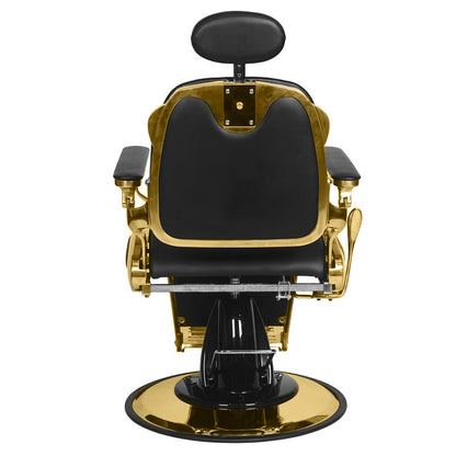 Fauteuil barbier Victor Or & Noir