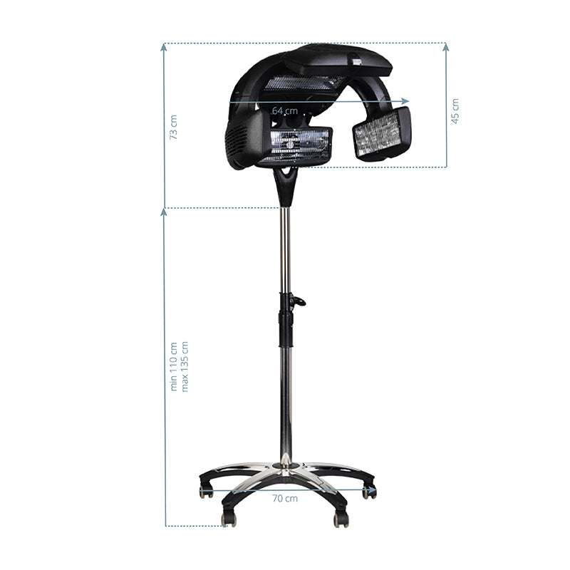 Gabbiano infrazone sur pied Y-707 noir