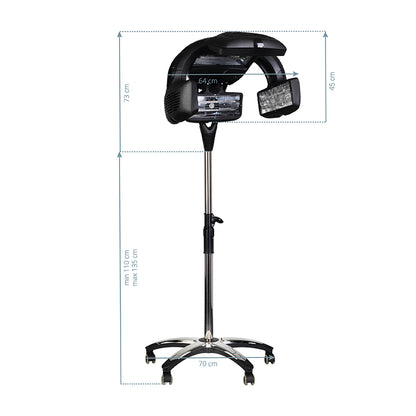 Gabbiano infrazone sur pied Y-707 noir