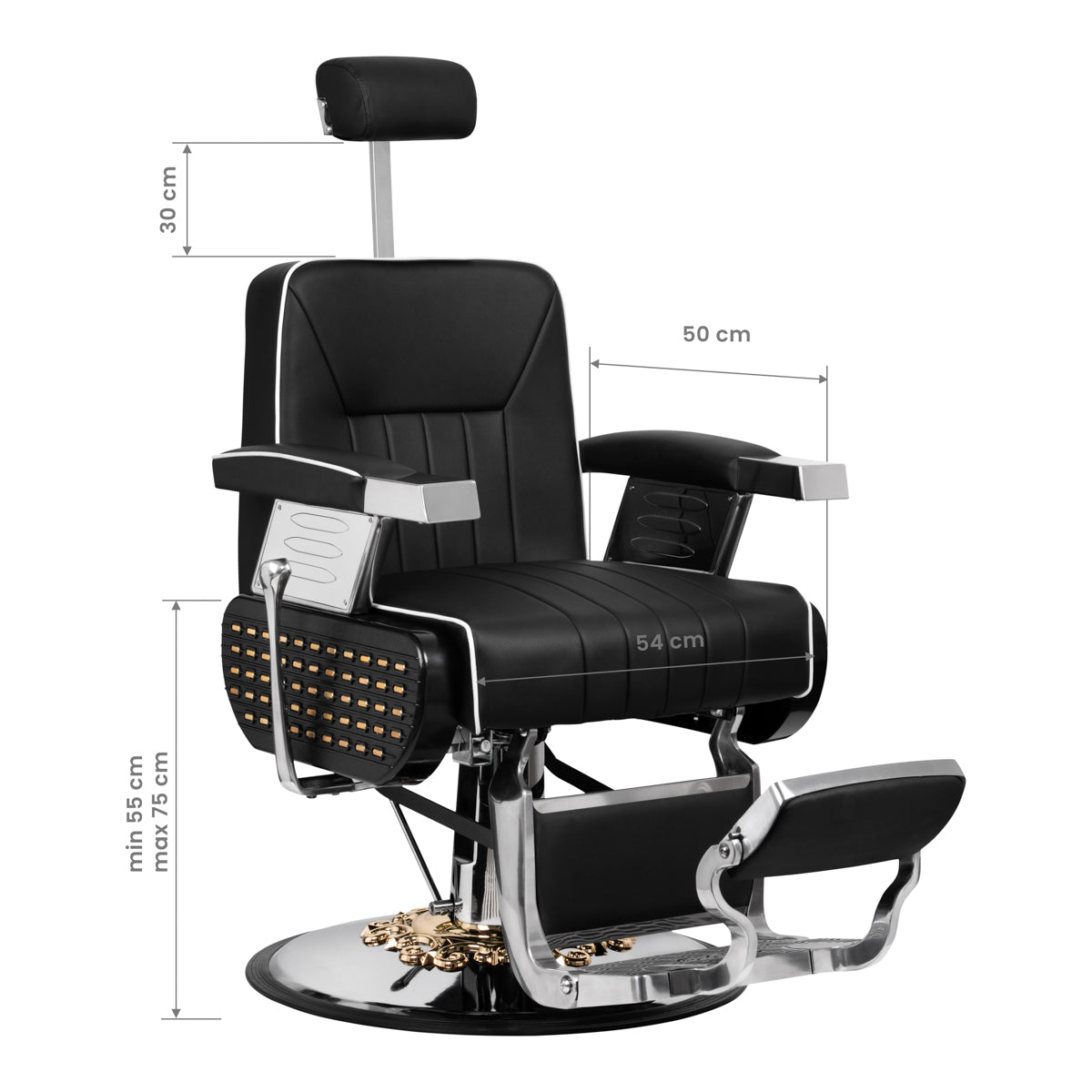 Fauteuil barbier Knox Noir