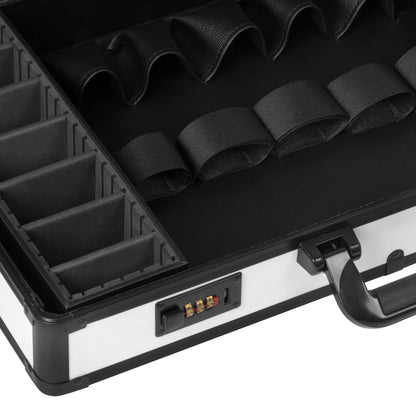 Valise barbier blanc/noir