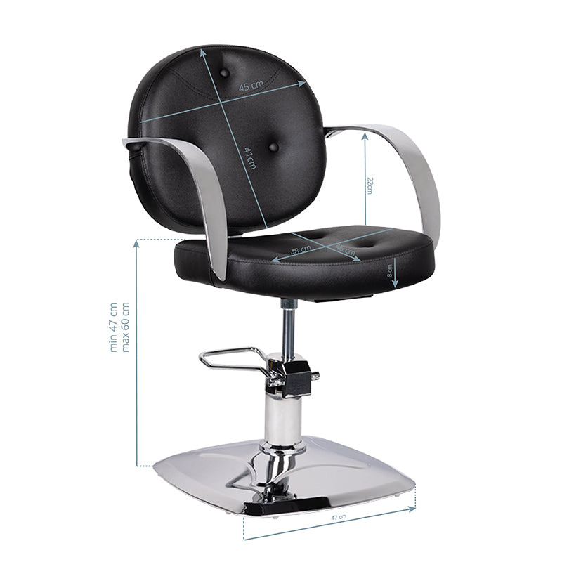 Fauteuil coiffeur Icon Noir