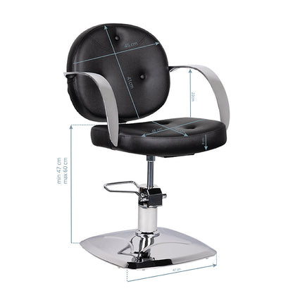 Fauteuil coiffeur Icon Noir