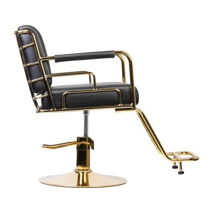 Fauteuil coiffeur Royal Or & Noir