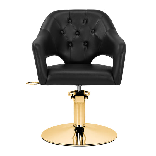 Fauteuil coiffeur Design Or & Noir