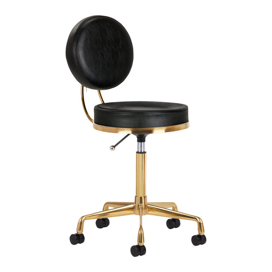 Tabouret cosmétique Luxury Or & Noir