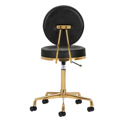Tabouret cosmétique Luxury Or & Noir
