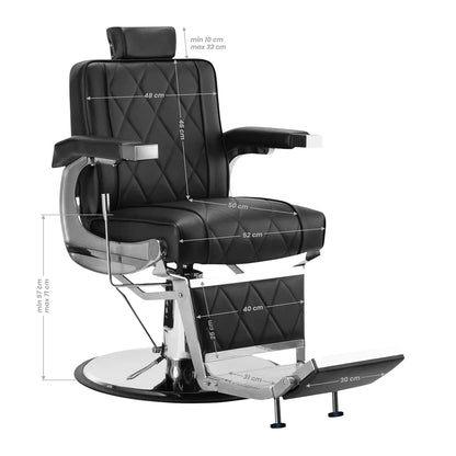Fauteuil barbier Legacy Noir