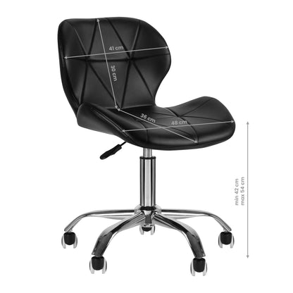 Tabouret cosmétique Basic QS Noir