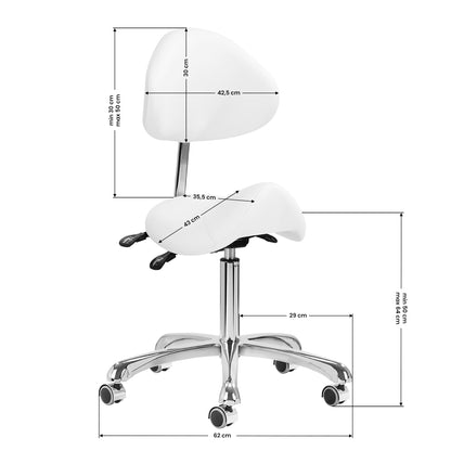 Tabouret cosmétique Comfort Line Blanc