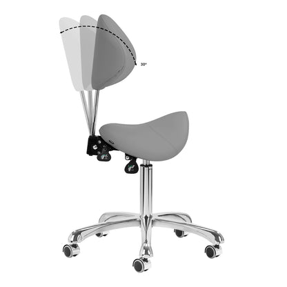 Tabouret cosmétique Comfort Line Gris