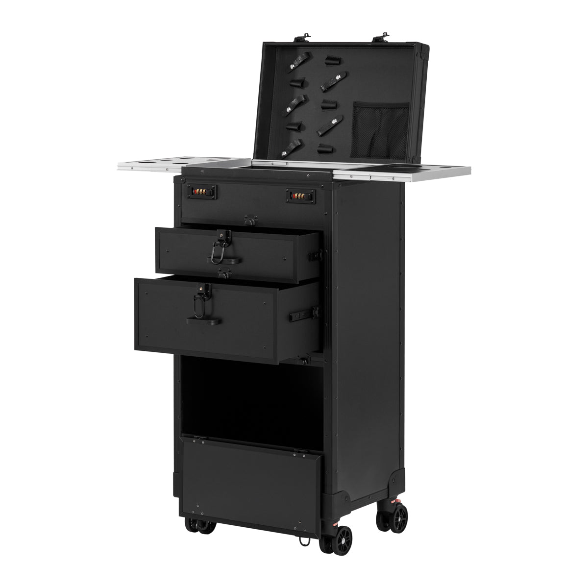 Chariot barbier mobile Gabbiano V21 noir