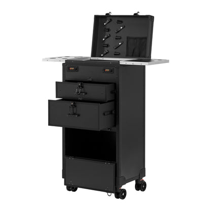 Chariot barbier mobile Gabbiano V21 noir
