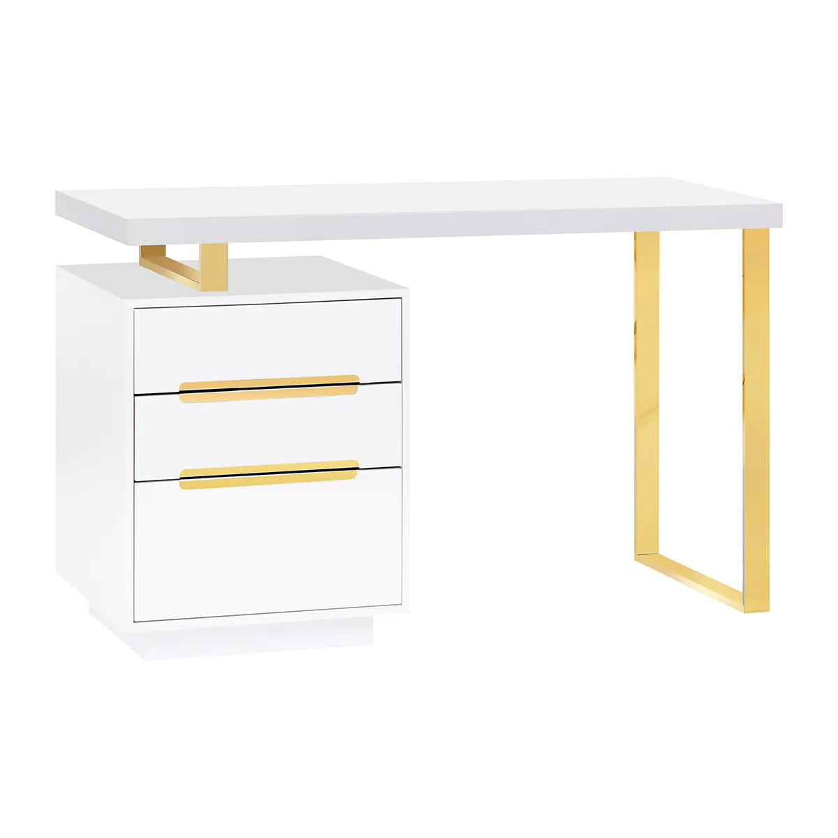 Table de manucure Luxury Gold Blanc