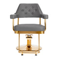 Fauteuil coiffeur Gravina Or & Gris