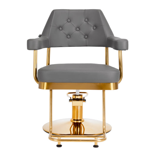 Fauteuil coiffeur Gravina Or & Gris