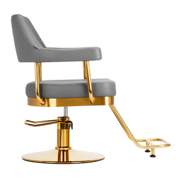 Fauteuil coiffeur Gravina Or & Gris