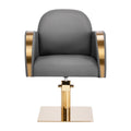 Fauteuil coiffeur Malorie Or & Gris