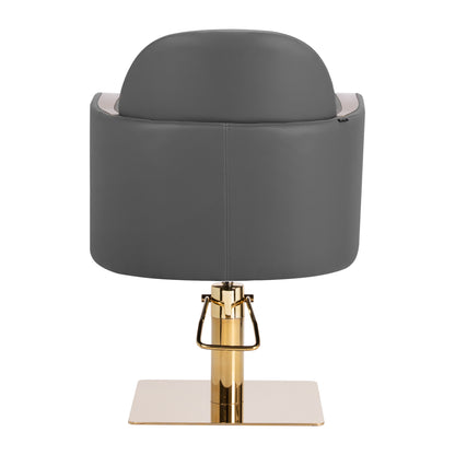 Fauteuil coiffeur Malorie Or & Gris