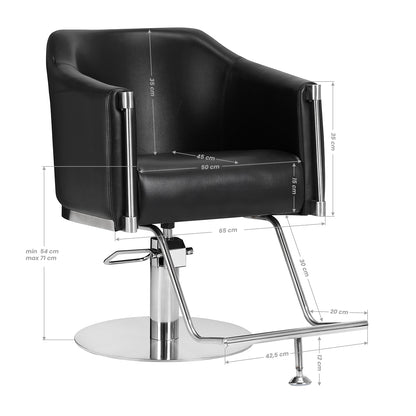 Fauteuil coiffeur Noble Noir