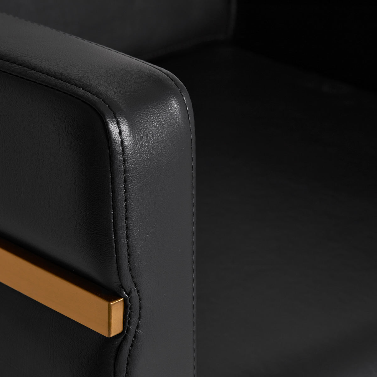 Fauteuil coiffeur Toléria Or & Noir