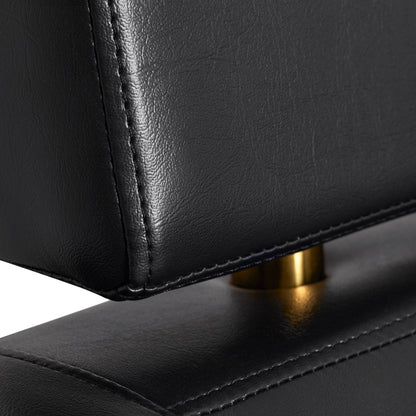 Fauteuil coiffeur Toléria Or & Noir