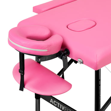 Table pliante Mobile Confort Alu 2P Rose & Noir