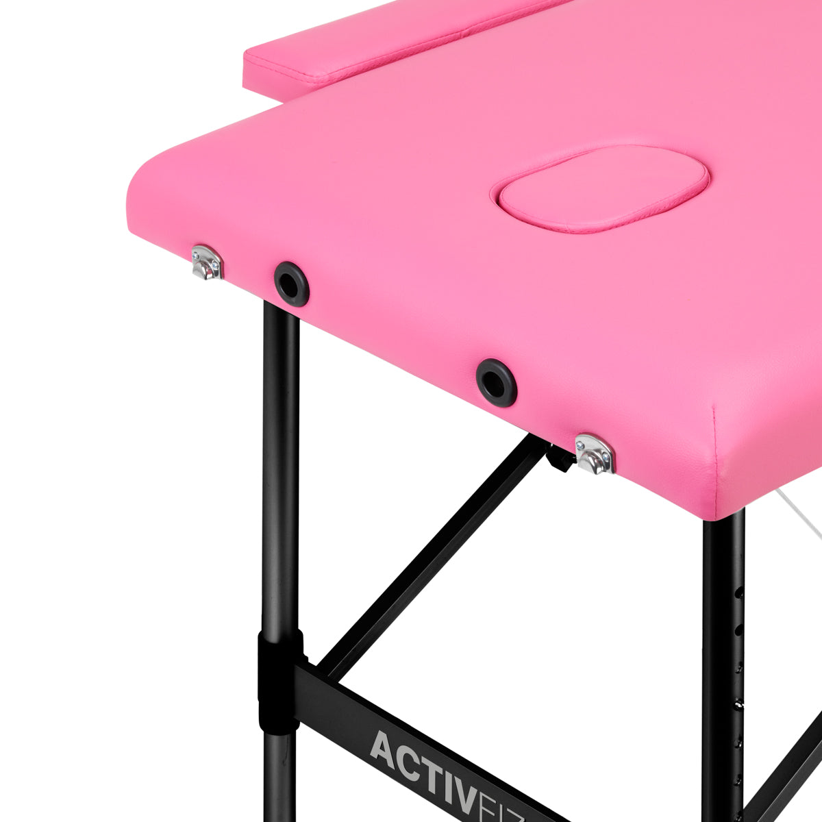 Table pliante Mobile Confort Alu 2P Rose & Noir